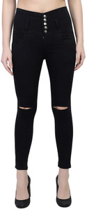 MM-21 Skinny Women Black Jeans