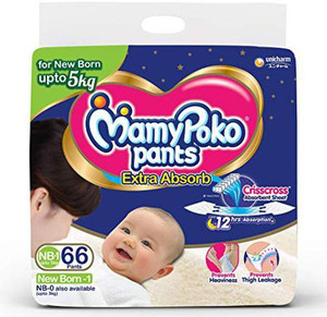 MamyPoko NB-1-66 (RS699) - New Born - Buy 1 MamyPoko Pant Diapers