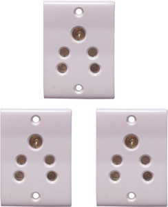 RUHAILA FIVE PIN SOCKET THREE PCS 5 A सॉकेट