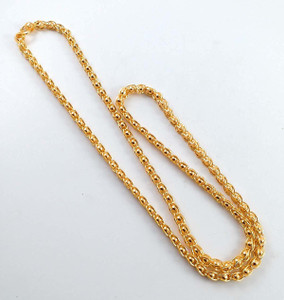 AFJ GOLD One Gram Micro Gold Plated Traditional Trendy Designer Fashion Jewellery Chian Gold-plated Plated Copper Chain