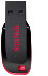 SanDisk Curzer Blade USb Flash Drive 16 GB Pen Drive (Red, Black) 16 GB Pen Drive Compatible with Desktop Computer, Laptop USB 2.0 Plastic Case