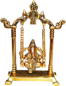 WELLWISHERS CRAFT Ganesh jhula for Table, Floor, Home, Office Jhula Decorative Showpiece  -  20.3 cm