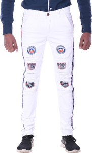 royal prince Slim Men White Jeans