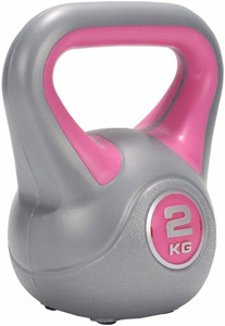COUGAR Kettlebell , Plastic Kettlebell 2 Kg , Kettle Bells For Fitness Strength Stamina Grey Kettlebell