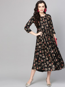 Varanga Women Printed Flared Kurta
