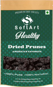 Soft Art Dried Pitted Prunes, Premium Californian Dried Plums Vacuum Pack Prunes