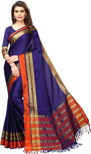 HITESH ENTERPRISE Self Design Bollywood Cotton Blend Saree