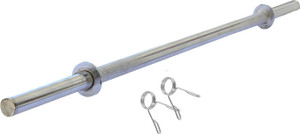 L'AVENIR Gym & Fitness PREMIUM HEAVY DUTY Weight Lifting 3ft. STRAIGHT ROD with LOCKS Weight Lifting Bar