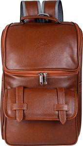 Leather World College Backpack Casual Backpack Office Backpack 13 L Laptop Backpack