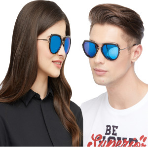 Ivish Retro Square Sunglasses