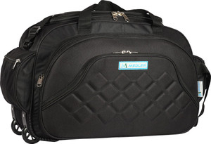 MEDLER (Expandable) DUFFEL_PRO-BLACK Duffel With Wheels (Strolley