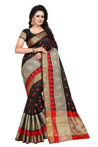 Anusuya Saree Woven Kanjivaram Silk Blend, Art Silk Saree