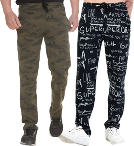 SHAUN Printed Men Multicolor Track Pants