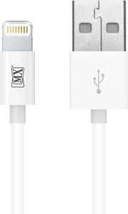 MX Lightning Cable 2.4 A 2 m Copper MFI Certified Lightning to USB Cable ( 2 mtrs)