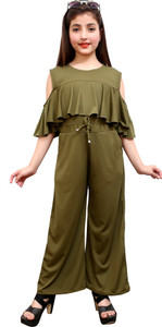 ORIEX Solid Girls Jumpsuit