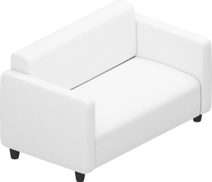Sekar Lifestyle Box Series Leatherette 2 Seater  Sofa