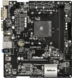 ASRock A320M-HDV R4.0 Motherboard (BIOS Updated for Ryzen