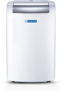 Blue Star 1 Ton Portable with Multi Sensors, Self Diagnosis Hydrophilic Gold Fins for Protection AC  - White, Grey
