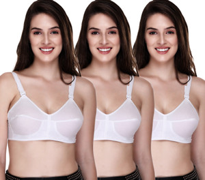 SONA by BEE-HEART Bee Heart Full Coverage 100% Cotton Cotton Strap White Women Full Coverage Non Padded Bra