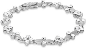 mahi Alloy Zircon Rhodium Bracelet