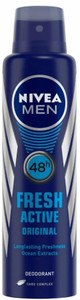 NIVEA Fresh Active Body Spray  -  For Men