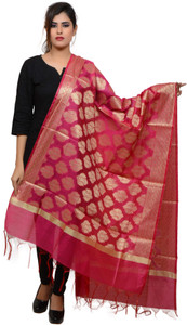 BANJARA INDIA Pure Silk Woven Women Dupatta
