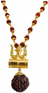 Shining Angel Gold-plated Wood, Brass, Plastic Locket