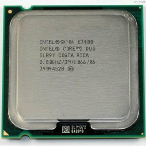 Intel CORE 2 DUO E7400 2.8 GHz LGA 775 Socket 2 Cores