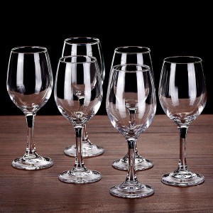 MOOZICO (Pack of 6) Wine Glass -Ideal for White or Red Wine Party Glass, Whisky Glass,320ml Set of 6 Glass Set Cocktail Glass