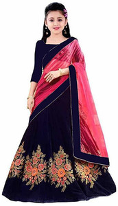Women Wed Girls Lehenga Choli Ethnic Wear Embroidered Ghagra, Choli, Dupatta Set