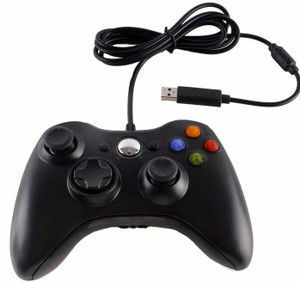 COMPUTER PLAZA Xbox 360 Wired Controller Game Pad PC and Xbox 360  Gamepad