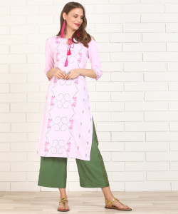 Anmi Printed Women Straight Kurta