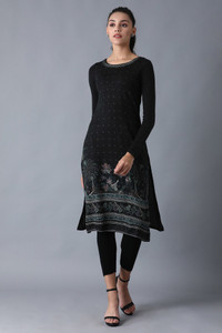 W Women Printed Straight Kurta