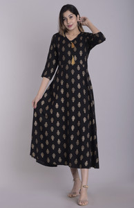 HANUMNTRA Women Printed Straight Kurta