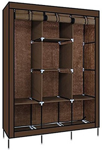 vipash 6+2 Organizer Wardrobe for Cloth Carbon Steel Collapsible Wardrobe