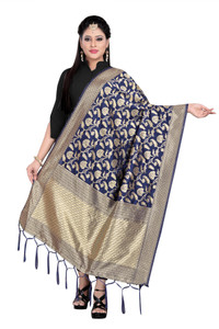 ecolors fab Silk Blend, Art Silk Woven Women Dupatta