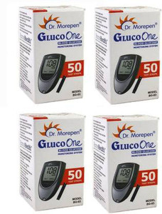 Dr. Morepen BG03 50 strips 200 Glucometer Strips 200 Glucometer Strips