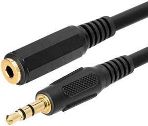 HexaGear AUX Cable 1.5 m 100% Original Gold plated 1.5 meter Heavy duty wire 3.5mm Male to Female Stereo Audio Cable || Aux extension cable