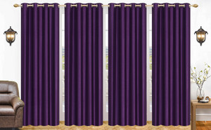 Flipkart SmartBuy 274 cm (9 ft) Long Door Polyester Room Darkening Curtain (Pack Of 4)