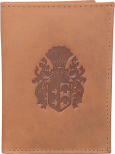Style 98 Men Tan Genuine Leather Money Clip