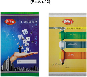 Bittoo Full Size Exercise book - 190mm x 315mm, Soft Cover, 180 Pages ...