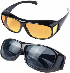 MOOZICO Night Vision Glasses Men and Women for Bike Riding and