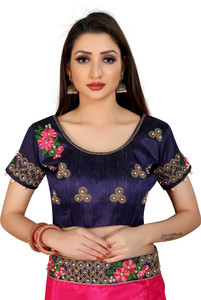 ZUUL Art Silk Self Design Blouse Material