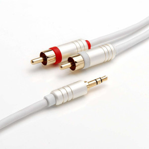BlueRigger AUX Cable 3.6 cm 3.5mm to (2Audio Cable (12 Feet / 3.6 Meters)