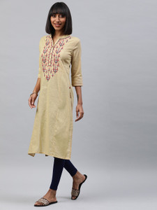 Alena Women Embroidered Straight Kurta