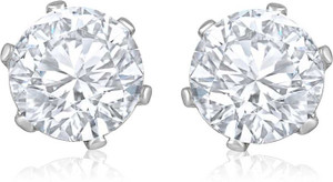 Lila Mens & Women Fashion Jewellery Glittering Gold Silver Plated Pierced Earring Stainless Steel Stud Earring