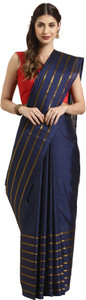 Samah Striped, Woven Maheshwari Silk Blend Saree