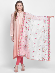 DUPATTA BAZAAR Cotton Blend Embroidered Women Dupatta