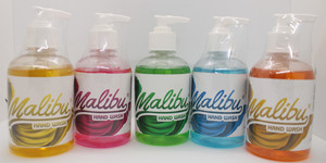 Malibu Hand Wash 250 ML - COMBO OF 5 Hand Wash Pump Dispenser