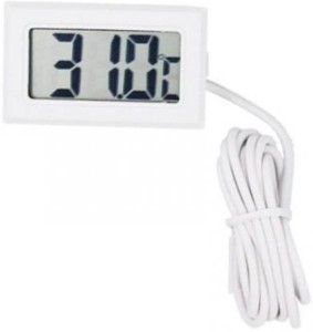 dinojames -50° to 110°C Digital Mini Fridge Thermometer Portable LCD Electronic Thermometer Temperature Meter with External Sensor Probe for Fridge Freezer Refrigerator Coolers Chillers Indoor Kitchen Cooking Instant Read Thermocouple Kitchen Thermometer Instant Read Thermocouple Kitchen Thermometer
